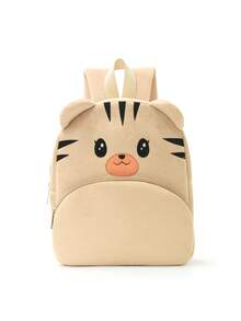 1 Piece: Cute Tiger-Striped Children'S Backpack. Soft, Plush Fabric, Lightweight And Maintains Its Shape, With Delicate Embroidered Details. Perfect For Everyday Use, School, And Travel. - Multicolor - View 8