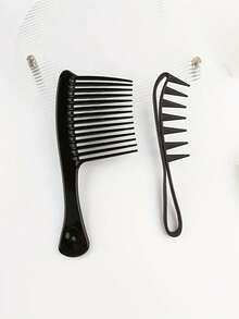 三件套梳子套装，包括细齿梳、眉刷和金属梳，适合居家和旅行使用，也是一份很棒的节日礼物。 - 彩色 - 查看 11