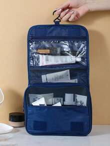 1 chiếc túi đựng mỹ phẩm dung tích lớn, túi đựng đồ vệ sinh cá nhân, túi đựng đồ trang điểm, túi xách tay, túi nhẹ dùng khi đi du lịch và ở nhà, đồ dùng cần thiết khi đi du lịch, túi đựng trang sức, túi đựng son dưỡng môi, túi đựng sơn móng tay, túi đựng đồ trang điểm. - Túi móc - Xem 8