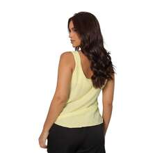 Elegant Women's Tank Top With Wide Straps. - MÀU VÀNG TRƠN - Xem 3