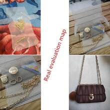 DIY手提包编织套装 - 塑料帆布钱包工艺套装，包含链条、拇指锁、肩带、针、标记扣 - SUPERDANT编织包工具包 - 彩色 - 查看 7