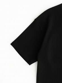 Áo Polo tay ngắn màu trơn, phong cách tối giản, thời trang GRDR, áo thun cao cấp dành cho nam giới. - màu đen - Xem 5