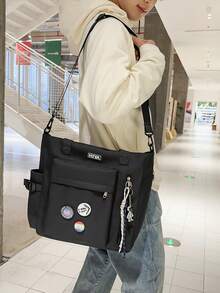 Large Capacity Casual Versatile Tote Bag For Daily Commute - Multicolor - View 5