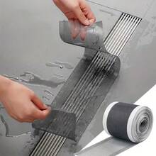 99.82cm Adjustable Shower Drain Protector, Self-Adhesive Floor Drain Cover, Mesh Sink Strainer, Easy To Clean, Suitable For Bathroom Floor And RV Toilet Accessories - Floor Drain Sticker - View 4