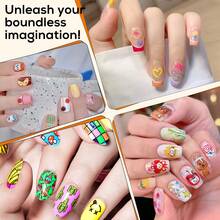 12 Colors 0.5mm Metal Tip Nail Art Marker Pens, High Quality Nail Art Markers, Makeup Color, DIY Nail Highlighting & Outlining Pens, ABS Material Nail Art Marker Set, Suitable For Various Nail Art Styles, Fun And Colorful - Multicolor - View 8