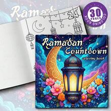Ramadan Countdown Coloring Book, Ramadan Life, Blessings, 30 Pages Simple Coloring, Ramadan Gift, Stationery, Ramadan Decor, Adult Coloring Book And Other Holiday Gatherings, Back To School, School Supplies - Ramadan Countdown - View 5