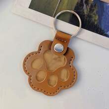 宠物毛发纪念钥匙扣 - 可爱的爪子设计，有空间存放狗/猫毛发，宠物主人纪念配件，独特的礼物创意