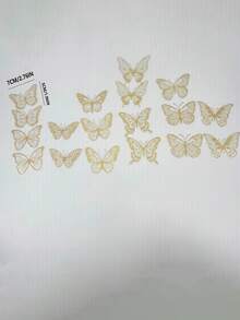 20 chiếc bướm nhiều màu sắc dùng trang trí bánh kem, thích hợp cho bánh cưới, bánh sinh nhật, bánh tráng miệng trong các bữa tiệc. - nhiều màu - Xem 7