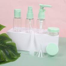 可重复灌装的旅行装洗发水、爽肤水、沐浴露、裸色旅行化妆品瓶 - 套裝 - 查看 7