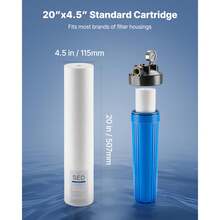 Cartucce filtro acqua - Filtro per sedimenti in polipropilene da 115 x 507 mm (2 pezzi) - Visualizzare 4