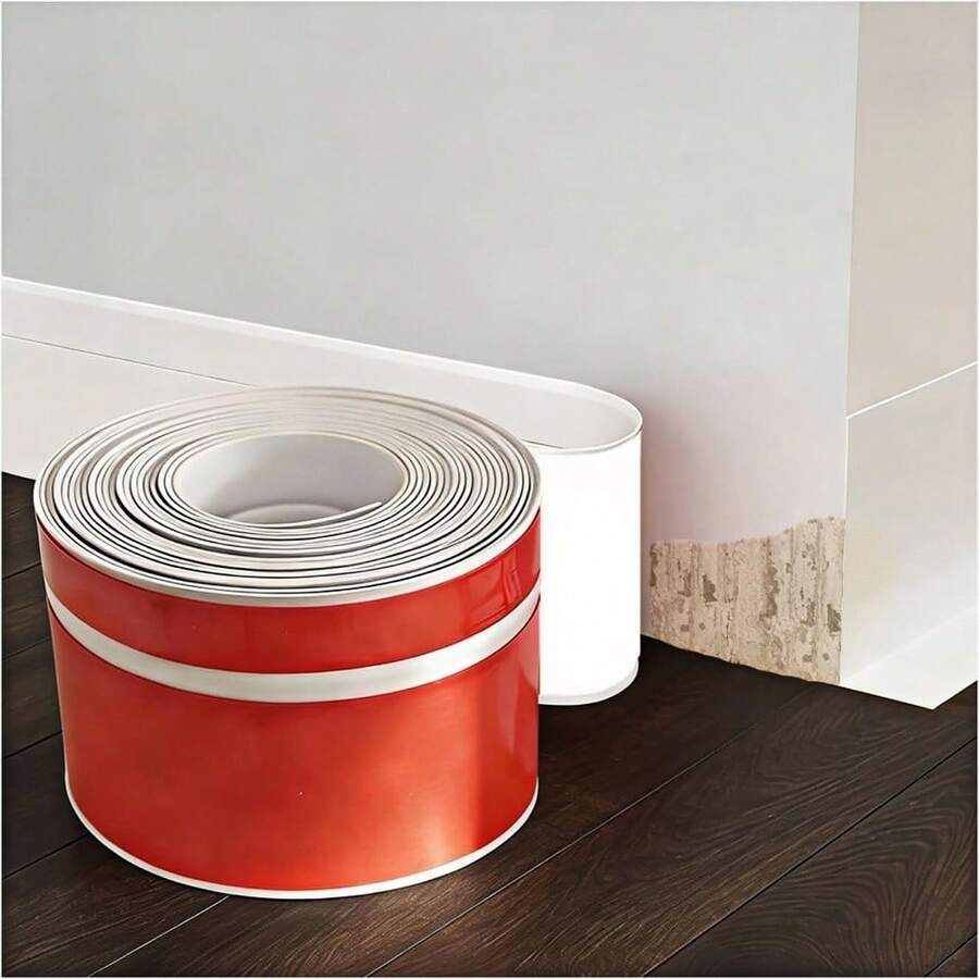 78.74inch/2m Self-Adhesive Flexible Base, Vinyl Wall Sticker, Baseboard, Self-Adhesive Flexible Decorative Strip, Easy Installation, Modern Home Decor - Multicolor - View 1