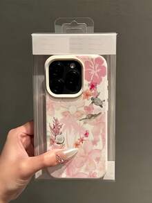 Ốp điện thoại thời trang da trắng hồng họa tiết đại dương, 1 chiếc. Ốp điện thoại da trắng họa tiết hoa dâm bụt hồng, đại dương, rùa biển, dừa, lan, san hô, vỏ ngọc trai, cây cọ, tương thích với iPhone 16 Pro Max, 17/16/15/14 Plus, 13/12/11, Air, Series, phiên bản quốc tế, không phải phiên bản nội địa. Quà tặng mùa xuân cho bữa tiệc. - Nhiều màu - Xem 4