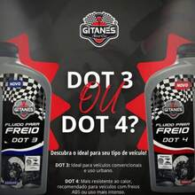 Fluido Óleo Freio Dot 4 500ml Carro Moto Utilitário Gitanes - A - Visão 4