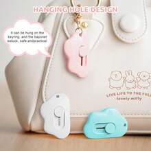 Set de 3 piezas Cortador/Cuchillo/Abrecartas/Cortapapeles en forma de nube multiusos, Cortapapeles portátil en forma de nube con orificio para llavero - A - Ver 3