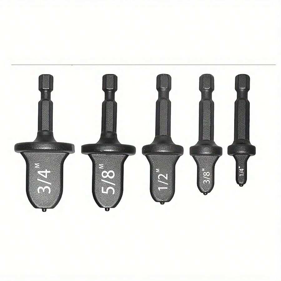 5pcs Flared Tube Expander Hex Shank A/C Copper Pipe Flaring Tool, HVAC Refrigeration Tool - 5pcs/set - View 1