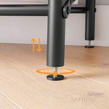 Coat Rack With Shoe Storage And Bench, Shoe Rack And Coat Rack – Hallway Bench With 5 Hooks, Multifunctional Wood-Grain Hallway Storage Rack With Metal Frame - Black - View 3