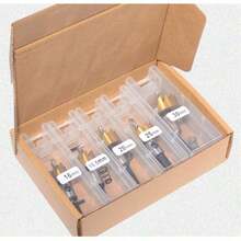 5件套不锈钢冲孔工具套装，包括钻头、高速钢铰刀和金属板用圆孔冲头。 - 5件組16+18.5+20+25+30 - 查看 7