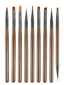 1 Set Nail Art Dotting Pen Kit, Nail Tools Polka Dot Pen, Nail Dotting Pen, Silicone Nail Art Pen Set Pink Handle Dotting Pen, Nail Art Dual-Head Silicone Pen Engraving Pen Gel Brush Nail Art Brush, Nail Art Tools Metal Rod Flower Line Drawing Pen Gold Nail Art Pen Set Striping Brush - Multicolor - View 17