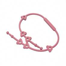 Silicone Cartoon Anti-Lost Pacifier Chain, Multifunctional Adjustable Pacifier, Bottle, Cup, Toy Hanging Strap, Suitable For Stroller, Car Seat, Teether, High Chair, Newborn Pacifier Clip, Baby Accessories - Multicolor - View 12