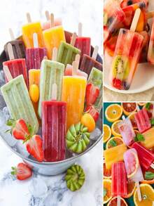 1pc Popsicle Molds, Creative Popsicle Molds, PP Material Popsicle Molds, Reusable Cream Molds, Frozen Ice Cube Trays, Household Popsicle Molds, Jelly Molds, Kitchenware, Kitchen Accessories - Multicolor - View 3