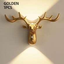 Smart LED Deer Wall Lamp With Touch Dimming & Motion Sensor, Up And Down Wall Lights Indoor With 3 Colors Dimmable, 1200mAh USB Rechargeable Night Light ,Wireless Magnetic Wall Wash Lights,Suitable For Stairs,Porch,Hallway, Bathroom, Bedrooms, Cabinets, Living Room, Bar Cabinet - 彩色 - 查看 23