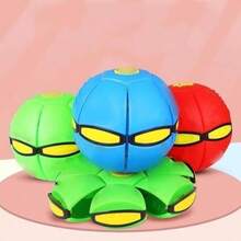 Peocryy Magic Bouncing Ball Magic Flying Saucer Bouncy Ball Pop Up Dual Form Freely Switchable Toy With 6 Light Parent-Child Interaction Suitable For Indoor OutdoorChildren's Growth Games, Fun And Joyful, Essential For Childhood - 6Light - View 3