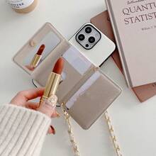 1pc Elegant Cute Deer Pattern Faux Leather Card Holder Crossbody Wallet Phone Case Suitable Compatible With Apple 17, 16e, 16, 15, 14 Plus, 13, 12, 11 Pro Max, Multi-Functional Protective Cover - Deer 19 - View 5