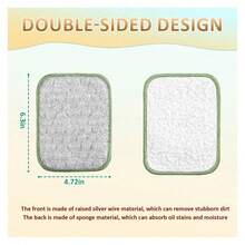 New Multi-Purpose Wet And Dry Wire Dishcloth, Reusable Metal Scrubbing Pad Sponge Cloth, Non-Scratch Wire Dishcloth For Cleaning Kitchen Dishes, Sinks - A - View 2