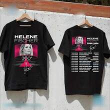 Helene Fischer 360° Stadion Tour 2026 T-Shirt Fans Gift Size - 黑色 - 查看 1