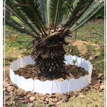 Garden Fence, Flower Bed Edging Retaining Wall, Reinforced Garden Fencing [Dedicated Ground Nails], Decorative Plastic Planting Fence, Freely Connectable Garden Barrier - A - View 2