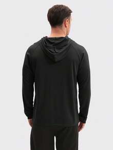 HOPLYNN Four Men's Drawstring Hooded Sun-Protective Jackets, Quick-Drying And Breathable Sports Sun Protection Clothing, Suitable For Cycling, Hiking, Fishing, Etc. - Multicolor - View 4