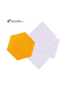 Pegboard Base Hexagonal Hama Beads Midi para Cuentas Midi 5mm Incluye Hojas de Papel para Planchar,40995949 - C - Ver 2