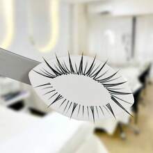 Beginner Friendly Eyelash Extension Pads, Soft & Fine Texture Eye-Shaped Eyelash Tool, Maple Leaf False Eyelash Pads, Powder Puff (Purple) - Multicolor - View 4