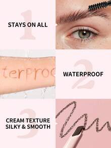 双头眉笔：持久防水防汗，可打造自然根根分明的眉妆。适合返校、校园派对、日常妆容、万圣节和圣诞节妆容。自动眉笔，易于涂抹，妆效顺滑自然。 - A - 查看 7