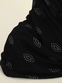 New Spring/Summer Women's Rhinestone Embellished Modest Hijab Chiffon Breathable Muslim Hijab Shawls - Multicolor - View 7