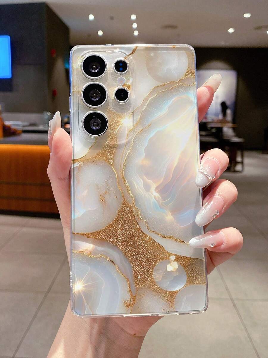 1个时尚创意贝壳图案透明软TPU手机壳，防摔防刮防指纹，保护摄像头镜头，兼容三星、Nothing、Pixel、INFINIX、Redmi等品牌手机 - 彩色 - 查看 1