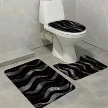 1件創意時尚漸層閃鑽線條浴室裝飾品－現代風格，適合居家裝飾、浴室裝飾與配件，精緻入厝禮，四季皆宜 - 彩色 - 查看 4