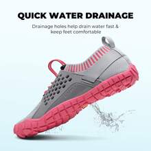 Women's Barefoot Water Shoes - Quick-Dry Aqua Socks For Beach, Swimming & Sports - Red - View 6
