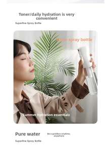 1PC PET 500ml Clear Continuous Fine Mist Spray Bottle, Large Capacity Leak-Proof Refillable Empty Sprayer For Salon Hair Care, Home & Daily Cleaning Use - 容量 - 查看 3