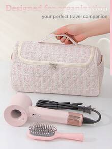 1pc Hair Dryer & Curling Iron Storage Bag, Large Capacity Dust-Proof Hanging Hair Tool Organizer Pouch, Suitable For Travel, Cruise, Dorm, Wedding, Bridesmaid, Mother's Day, Birthday, Friend & Teacher Gifts, Home Decor For Bathroom, Living Room, Bedroom - Multicolor - View 20