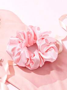 Christian Dior 1 Set Velvet Hair Scrunchies, Hair Ties, Ponytail Holders, Gentle On Hair, Pink - Pink - View 5