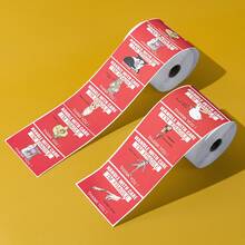 2 cuộn, mỗi cuộn 500 nhãn dán nhắc nhở, "Cẩn thận khi vận chuyển, tôi dễ vỡ", nhãn dán tự dính bằng PVC chống thấm nước dùng cho hộp đóng gói hàng dễ vỡ, đồ dùng học tập, đồ gia dụng. - A+B - Xem 4