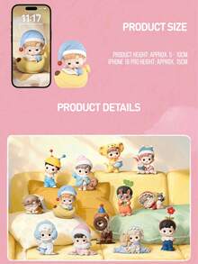 HACIPUPU "My Little World" Series Collectible Statue, HACIPUPU Figure Model Toy Blind Box, Exquisite Decorative Ornament, Display Case Collectible, Theme Party Decoration, Birthday And Christmas Gift - Multicolor - View 4