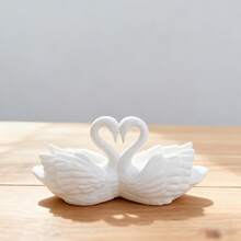 Realistic White Swan Ornament| Wedding, Car Dashboard, Bonsai, Indoor And Outdoor Home Decor, Halloween,, Valentine'S Day Gifts, Souvenirs, Item - 白色 - 查看 7
