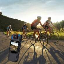 1pc Mini Wearable 4K Ultra HD Body Camera, 180° Rotatable Lens, Night Vision, IPS Display, USB Charging, 180° Wide Angle, Necklace Clip Design, Suitable For Travel, Cycling, Outdoor Adventure, Work And Daily Life Recording - Mini Portable Body Cam - Black - View 8