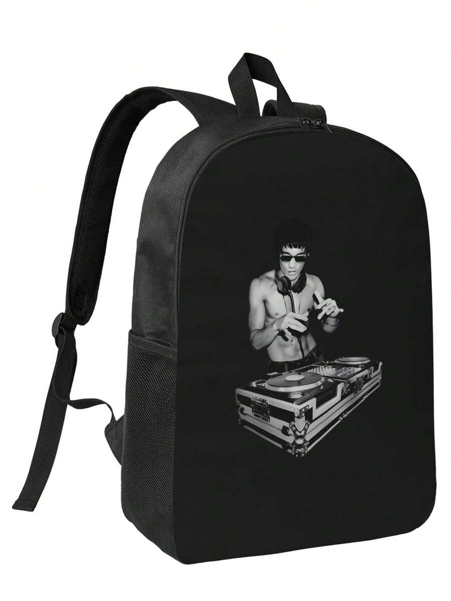 Bruce  Tony Stark Custom Graphic Polyester Backpack - Bold Prints & Practical Storage - 長方形 - 查看 1