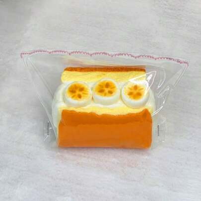 1 pieza Mini Squishy Toast - Super suave mini tostada de rebote lento, juguete de estrés y apretón, juguete de alivio de estrés, juguete de apretón, nuevo juguete de apretón de TPR, juguetes de Stitch, juguetes de viaje, juguetes de inquietud para el aula, mini cosas, juguetes de baño, papelería navideña, pelota antiestrés, regalo de cumpleaños, regalo perfecto (sin marca de agua en el artículo real) (color y estilo de accesorios aleatorios) (color de la cadena de perlas y del hilo de coser aleatorio, no color fijo, no solo los colores que se muestran en la imagen)