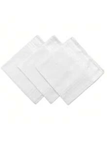 2/4/6 piezas Pañuelos con borde de encaje blanco, pañuelos cuadrados decorativos para damas - Multicolor - Ver 7