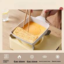 Nonstick Rectangular Pan Japanese Omelette Egg Roll Pans With Detachable Anti Scalding With Handle Kitchen Tools - View 5