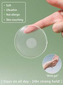 12 Pcs Women's Reusable Nipple Covers – Invisible Silicone Pasties, With/Without Travel Case, Perfect For Backless & Strapless Outfits - Multicolor - View 6